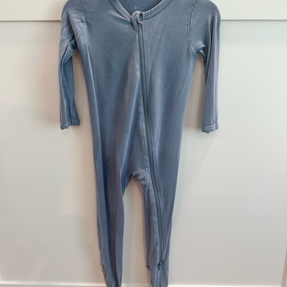 Kyte BABY Blue Footie One Piece with Zipper